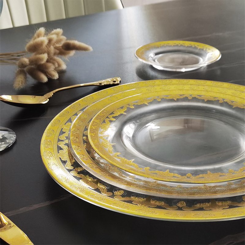 Wholesale Glass Charger Plate PZ-019 - Image 4